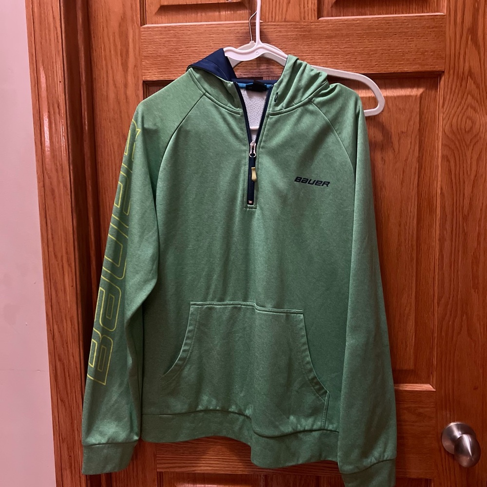 Bauer Men's Green hockey Hoodie